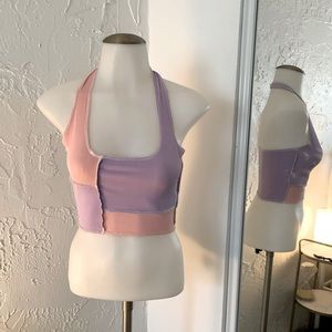 Color block crop top